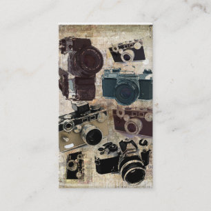Carte De Visite appareil-photo affligé de photographie de