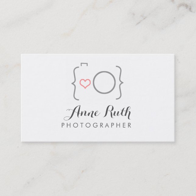Carte De Visite Appareil-photo mignon de photographe (Devant)