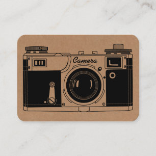 Carte De Visite Appareil-photo vintage de télémètre - carton