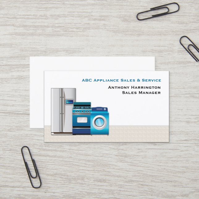Carte De Visite Appareils (Devant/Arrière en situation)