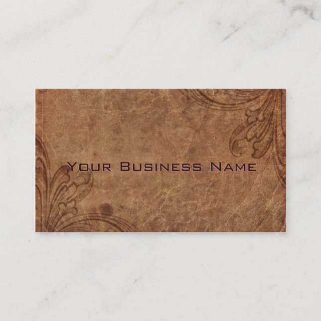 Carte De Visite Apparence en cuir intégrée (Devant)