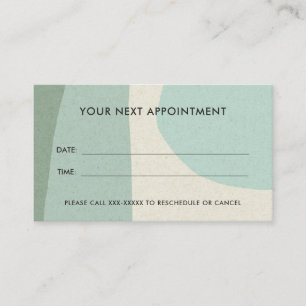 CARTE DE VISITE APPARTEMENT D'ART ABSTRAIT AQUA BLEU MODERNE KRAFT
