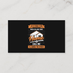 Carte De Visite Appelez-moi quand vous vendez votre maison