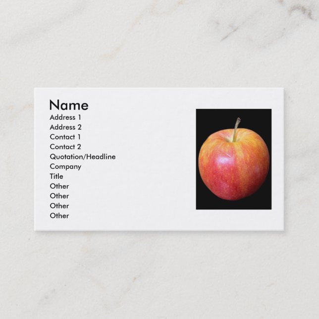 Carte de visite Apple (Devant)