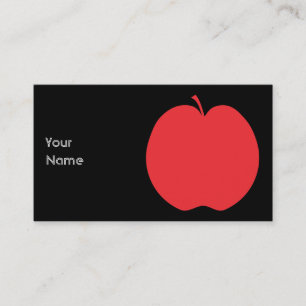 Carte De Visite Apple rouge