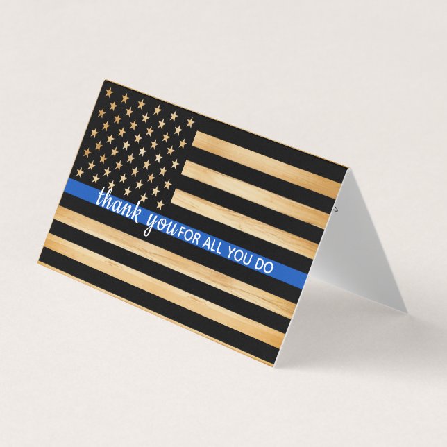 Carte De Visite Appréciation des agents de police Ligne bleue Merc (Devant)