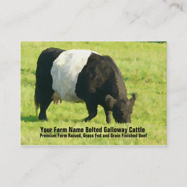 Carte De Visite Approvisionnement ceinturé de ferme ou de ranch de (Devant)