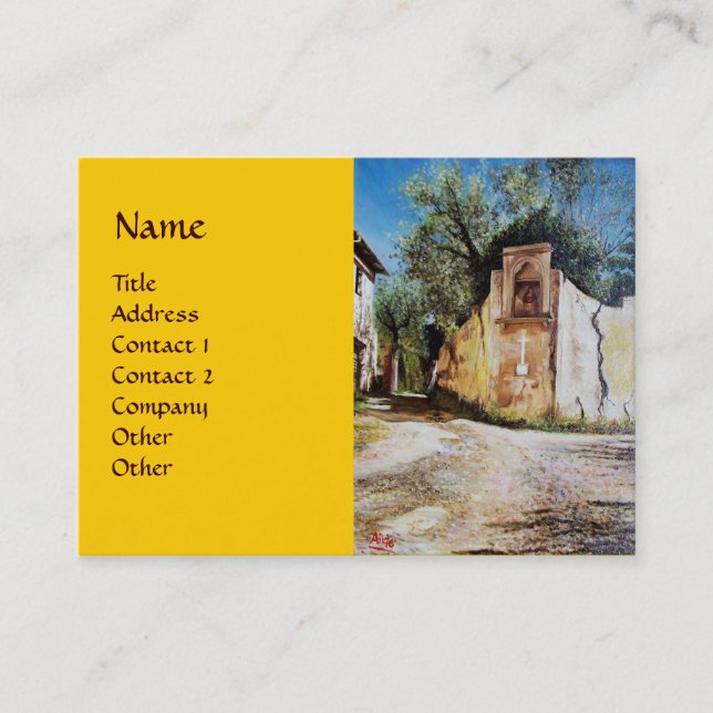 Carte De Visite APRÈS-MIDI À RIMAGGIO / Vue Toscane (Devant)