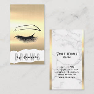 Carte De Visite Après-soins des sourcils PMU Microblading Henna Sa