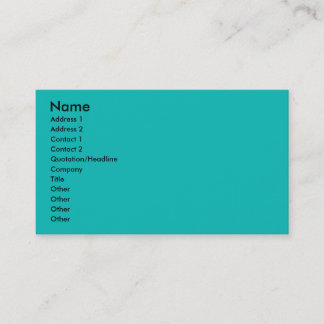 Carte De Visite Aqua