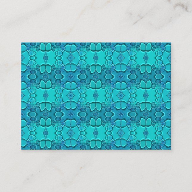 Carte De Visite Aqua Blue Fest (Devant)