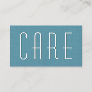 Carte De Visite Aqua CAREGIVER Style simple V41