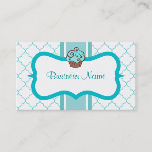 Carte de visite Aqua Cupcake