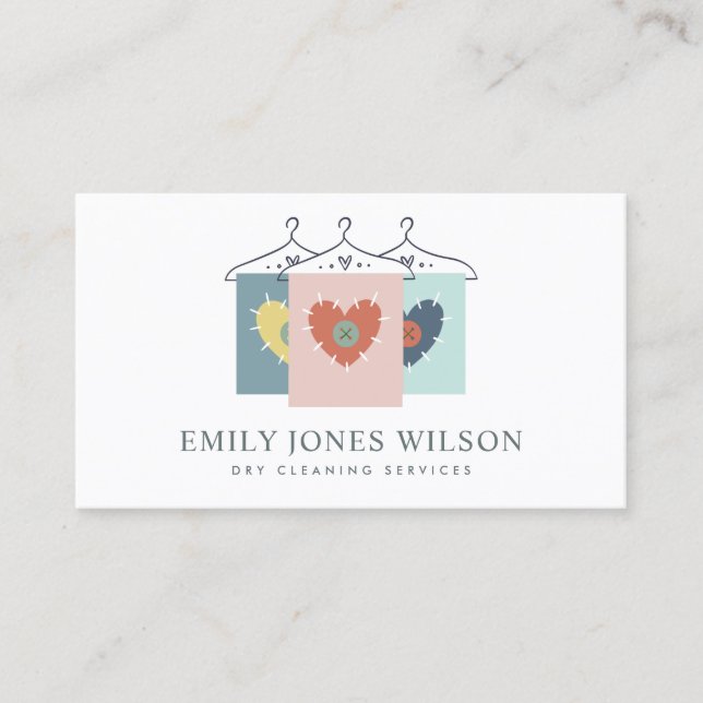 CARTE DE VISITE AQUA GRAY ORANGE BLUSH HANGING HANGING VÊTEMENTS S (Devant)