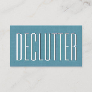 Carte De Visite Aqua HOME ORGANIZER Thème Simple Style V63J