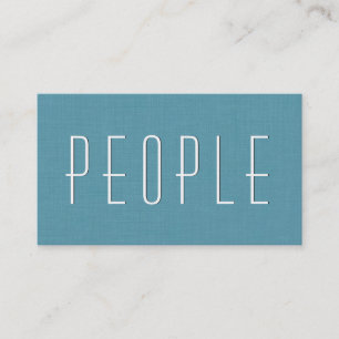 Carte De Visite Aqua HUMAN RESSOURCES CONSULTANT Style simple V54