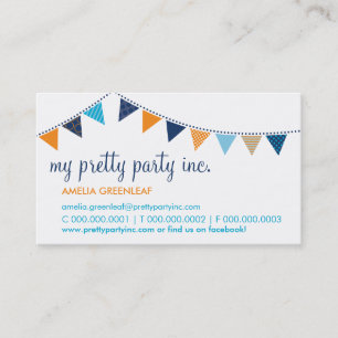 CARTE DE VISITE : : aqua mignon d'orange de marine