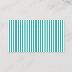 Carte De Visite aqua rayé
