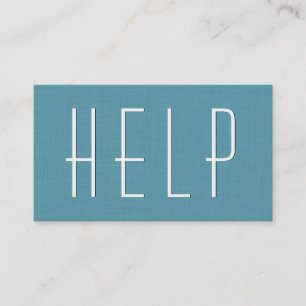 Carte De Visite Aqua VOLUNTEER Style simple V40