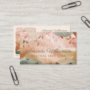 Carte De Visite Aquarelle Abstraite Hiver Autumn Tree Branch 