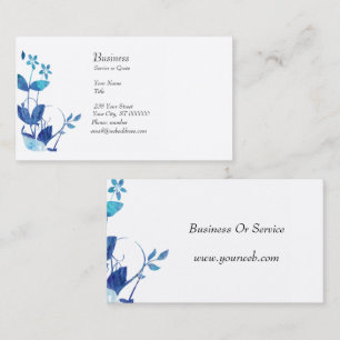 Carte De Visite Aquarelle artistique mignonne de Blueattitude