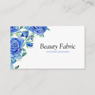 Carte De Visite Aquarelle Bleu Rose Fashion Store