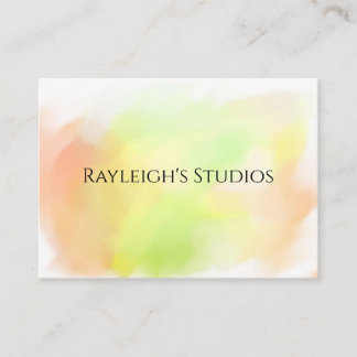 Carte de visite aquarelle Boho Cottage Shabby Chic