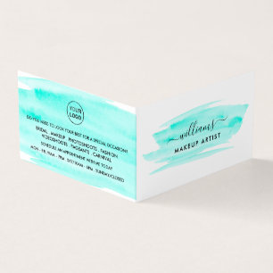 Carte De Visite Aquarelle brosse, maquillage fidélité
