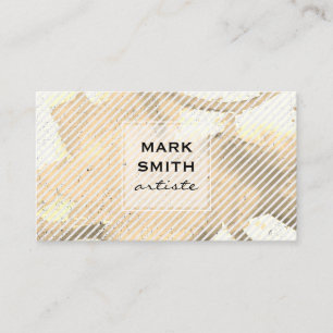 Carte De Visite Aquarelle d'artiste Golden