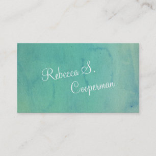 Carte De Visite Aquarelle de turquoise