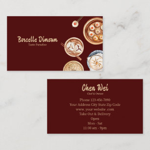 Carte De Visite Aquarelle Dimsum