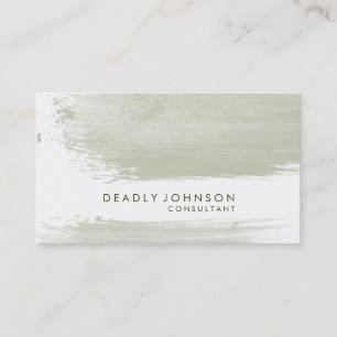 Carte De Visite Aquarelle Elegant Simple Splatter Abstrait