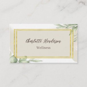 Carte de visite aquarelle eucalyptus
