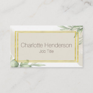 Carte de visite aquarelle eucalyptus