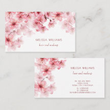 Aquarelle Fleurs de Cerisier Floral Rose