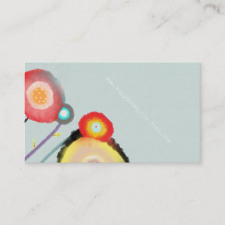 Carte De Visite Aquarelle Floral Designer