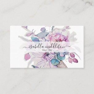 Carte De Visite Aquarelle florale