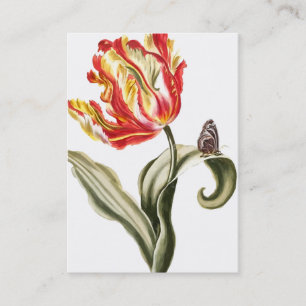 Carte De Visite Aquarelle florale de la tulipe de ressort