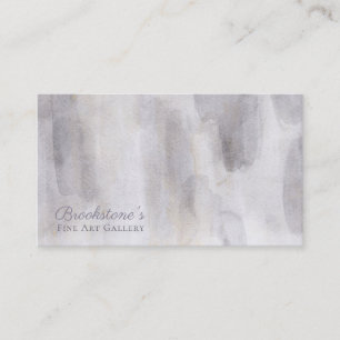 Carte De Visite Aquarelle gris et bronze Abstrait