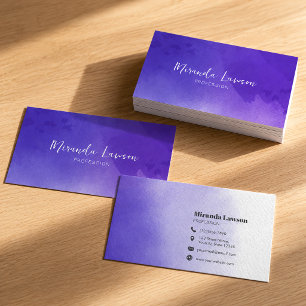 Carte De Visite Aquarelle Lavande