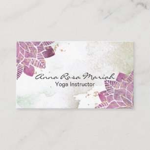 Carte De Visite *~* Aquarelle Mandala Parties scintillant guérison
