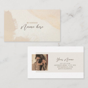 Carte De Visite Aquarelle minimaliste Boho Professional Simple