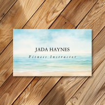 Aquarelle minimaliste Plage Ocean Chic Simple