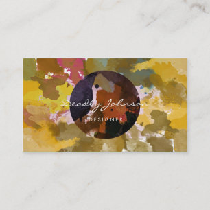 Carte De Visite Aquarelle moderne Abstrait Élégant Cool