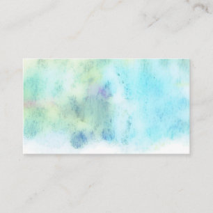 carte de visite aquarelle personnalisé double face