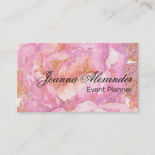 Carte De Visite Aquarelle Roses roses