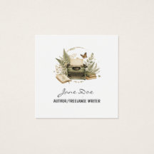 Carte de visite aquarelle vintage d'auteur