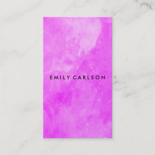 Carte De Visite Aquarelle violette élégante broyée