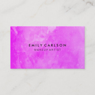 Carte De Visite Aquarelle violette élégante broyée