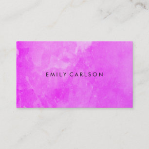 Carte De Visite Aquarelle violette élégante broyée